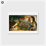 アートポストカード-Odalisque - ピエール オーギュスト ルノワール Postcard.
