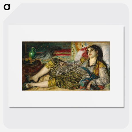 Odalisque - Pierre Auguste Renoir Poster.