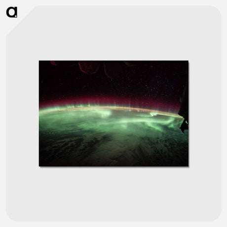 アートポストカード-Terrestrial Aurora from the International Space Station
 - 地球 Postcard.