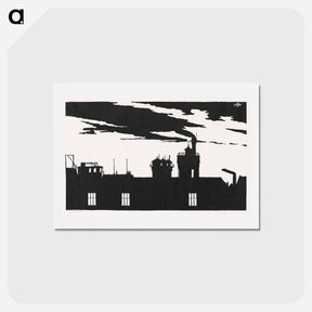 アートポストカード-Silhouette Oostergasfabriek
 - サミュエル ジェスルン Postcard.