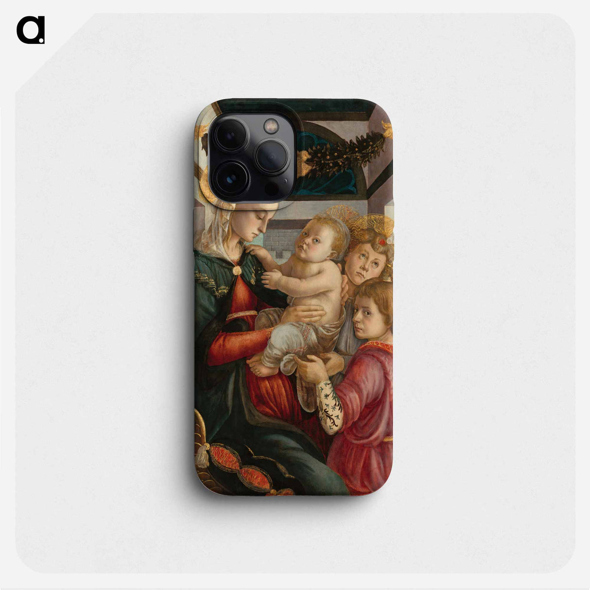 Madonna and Child with Angels - Sandro Botticelli Phone Case.