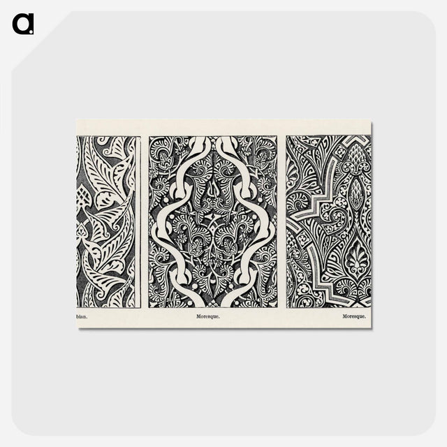 アートポストカード-Ornament, from Owen Jones' Grammar of Ornament
 - 装飾の文法 Postcard.