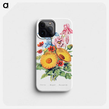 Columbine, Marigold and Pheasant's Eye from The Language of Flowers, or, Floral Emblems of Thoughts, Feelings, and Sentiments
 - 花言葉 Phone Case.