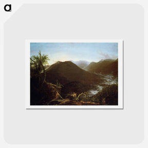 アートポストカード-Sunrise in the Catskill Mountains - トーマス コール Postcard.