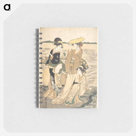 アートメモ帳-Three Young Ladies by the Seashore
 - 歌川 豊国 Memo.
