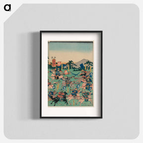 アートポスター-Original public domain image from Library of Congress - 歌川よしかず Poster.