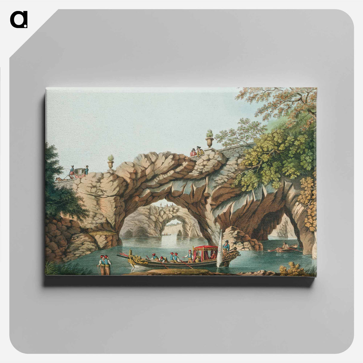 View at Villa Scabrosa - View of the Ottoman Empire Canvas.