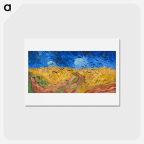 アートポストカード-Wheatfield with Crows - フィンセント ファン ゴッホ Postcard.