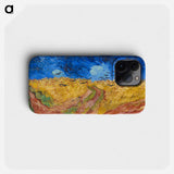 Wheatfield with Crows - フィンセント ファン ゴッホ Phone Case.