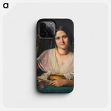 A Roman woman in carnival costume - ヴィルヘルム マーストランド Phone Case.