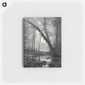 アートメモ帳-"Dark Forest" by William Bliss Baker (ca.1880). - ウィリアム ブリス ベイカー Memo.