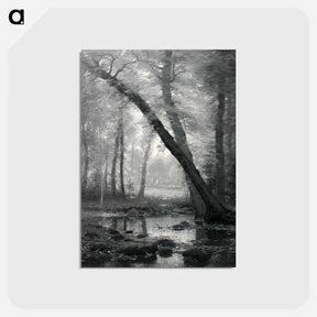 アートポストカード-"Dark Forest" by William Bliss Baker (ca.1880). - ウィリアム ブリス ベイカー Postcard.
