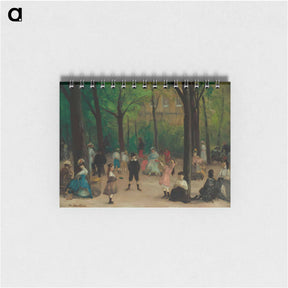 アートメモ帳-Luxembourg Gardens - ウィリアム ジェームス グラッケンズ Memo.