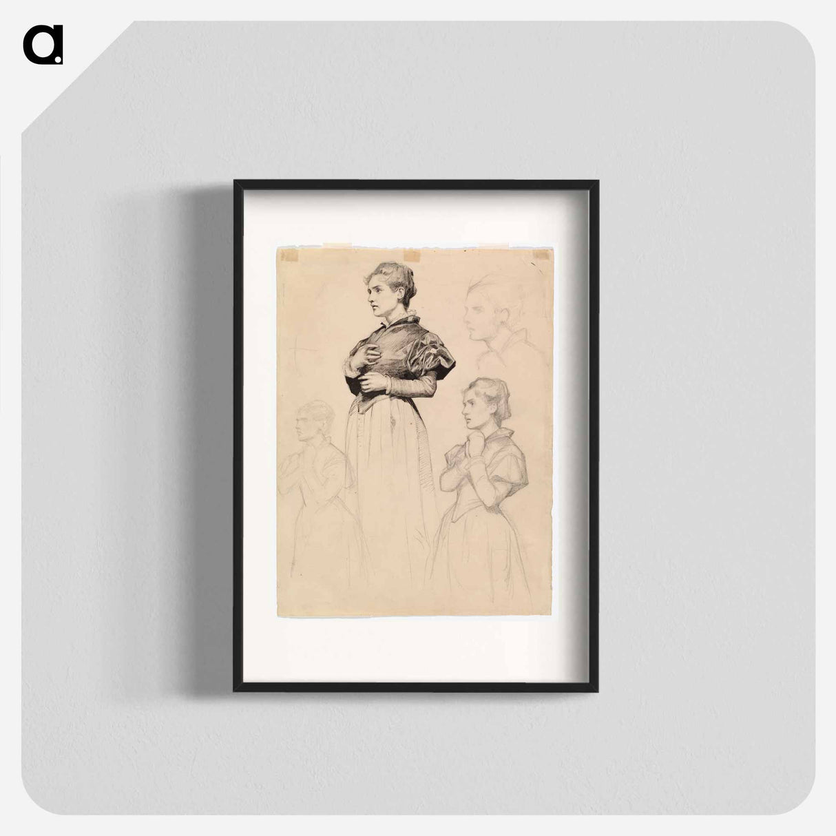 Study for Duke Karl insulting the corpse of Klaus Fleming - アルバート エーデルフェルト Poster.