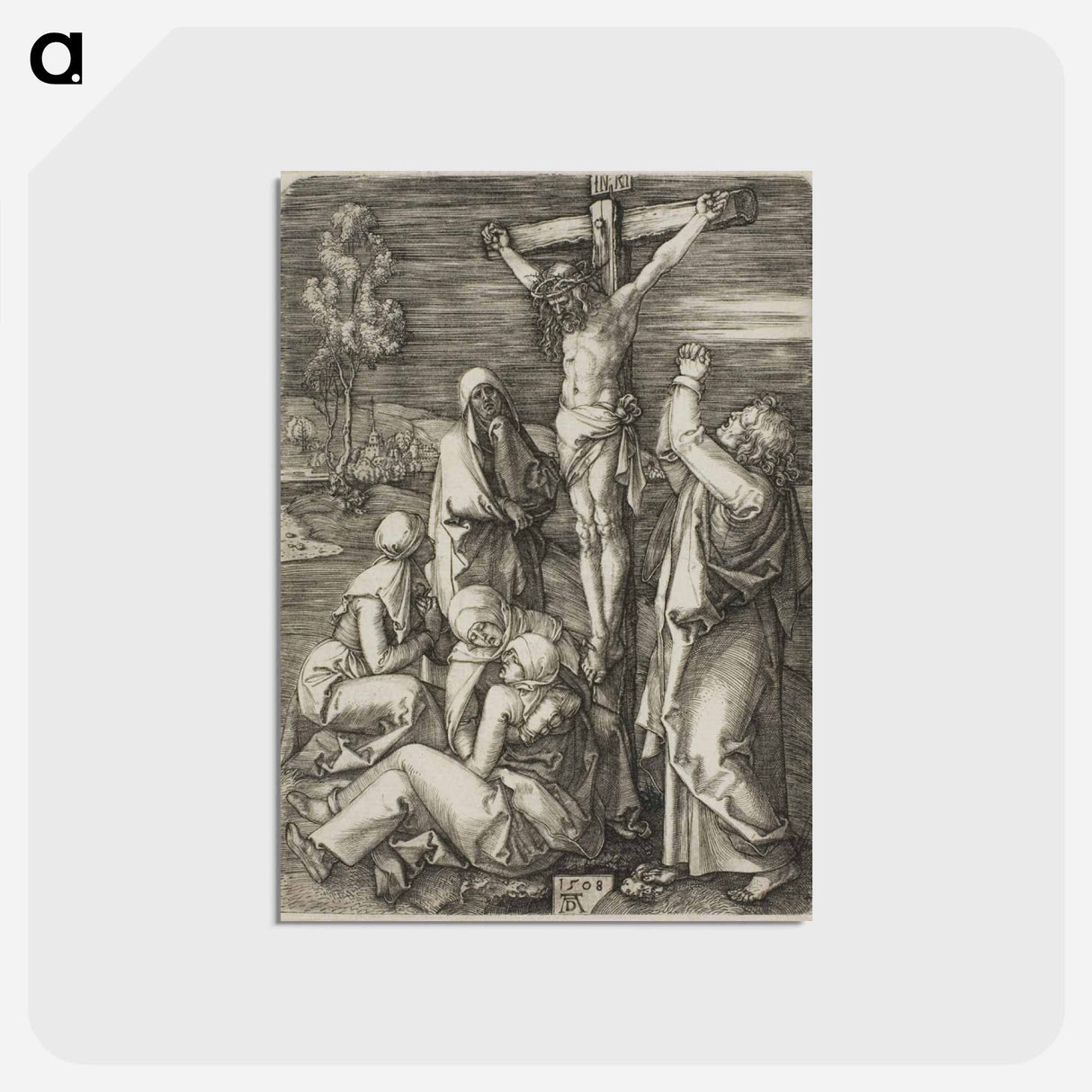 アートポストカード-Crucifixion - アルブレヒト デューラー Postcard.
