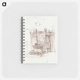 Office sketch - アルフォンス ミュシャ Memo.