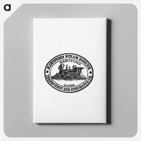 アートパネル-Steam Engine Train Stamp Design from The New South
 - 大英図書館 Canvas.