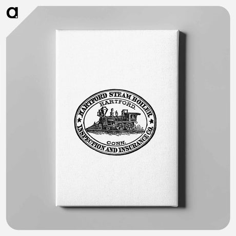 アートパネル-Steam Engine Train Stamp Design from The New South
 - 大英図書館 Canvas.