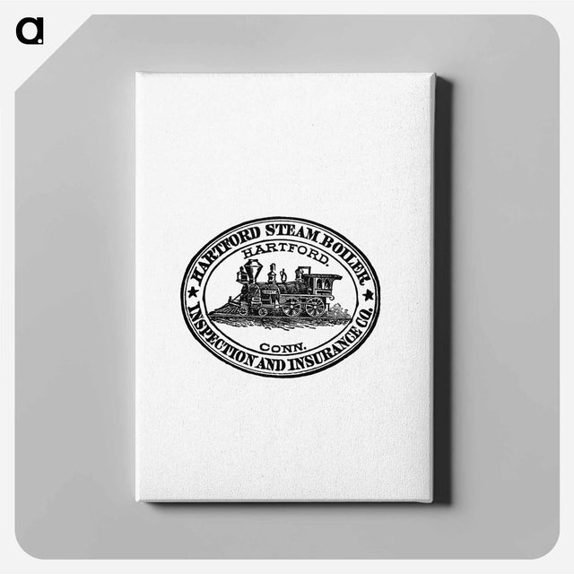 アートパネル-Steam Engine Train Stamp Design from The New South
 - 大英図書館 Canvas.