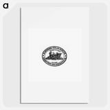 アートポスター-Steam Engine Train Stamp Design from The New South
 - 大英図書館 Poster.