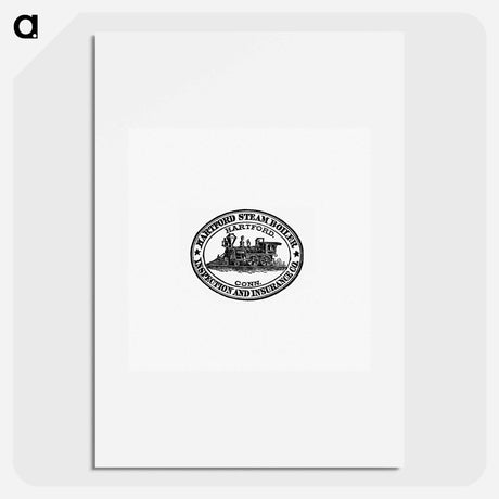 アートポスター-Steam Engine Train Stamp Design from The New South
 - 大英図書館 Poster.