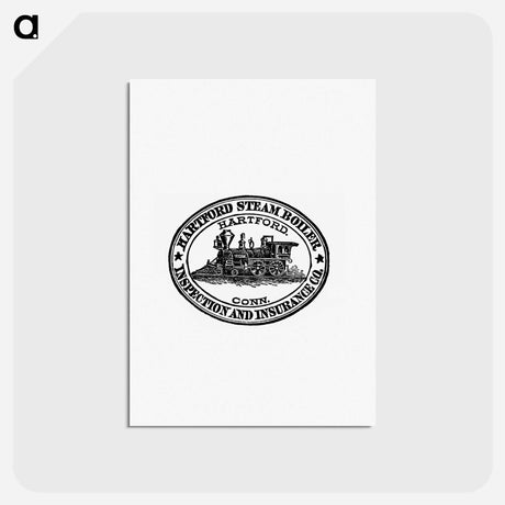 アートポストカード-Steam Engine Train Stamp Design from The New South
 - 大英図書館 Postcard.