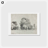 アートポストカード-Grove of Trees - カミーユ ピサロ Postcard.