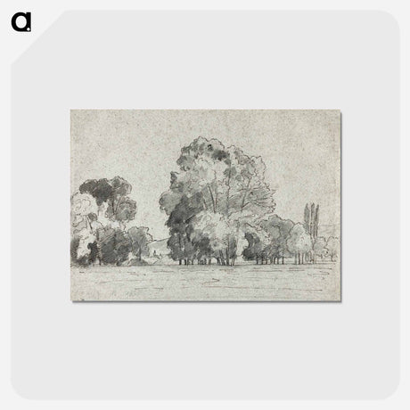 アートポストカード-Grove of Trees - カミーユ ピサロ Postcard.
