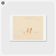 アートポストカード-Two Women and Child on Beach - チャールズ デムス Postcard.