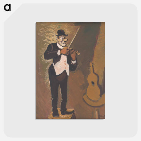 アートポストカード-Clown Playing the Violin
 - シプリアン マジェルニク Postcard.