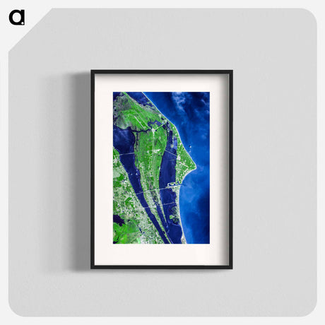 アートポスター-Cape Canaveral Spaceport
 - 上空からの地球 Poster.