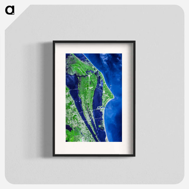 アートポスター-Cape Canaveral Spaceport
 - 上空からの地球 Poster.