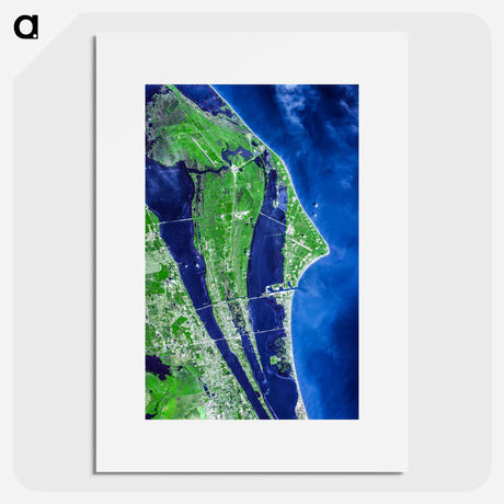 アートポスター-Cape Canaveral Spaceport
 - 上空からの地球 Poster.