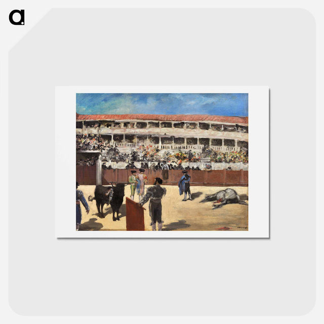 アートポストカード-Bullfight - エドゥアール マネ Postcard.