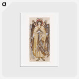 アートポストカード-The Angels of the Hierarchy - Seraphim - エドワード バーン ジョーンズ Postcard.