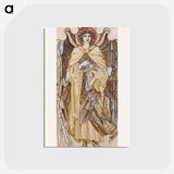 アートポストカード-The Angels of the Hierarchy - Seraphim - エドワード バーン ジョーンズ Postcard.