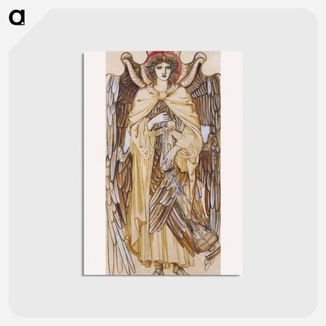 アートポストカード-The Angels of the Hierarchy - Seraphim - エドワード バーン ジョーンズ Postcard.