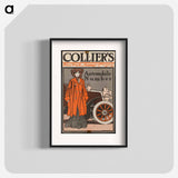 Collier's automobile number, New York, by Edward Penfield - エドワード ペンフィールド Poster.