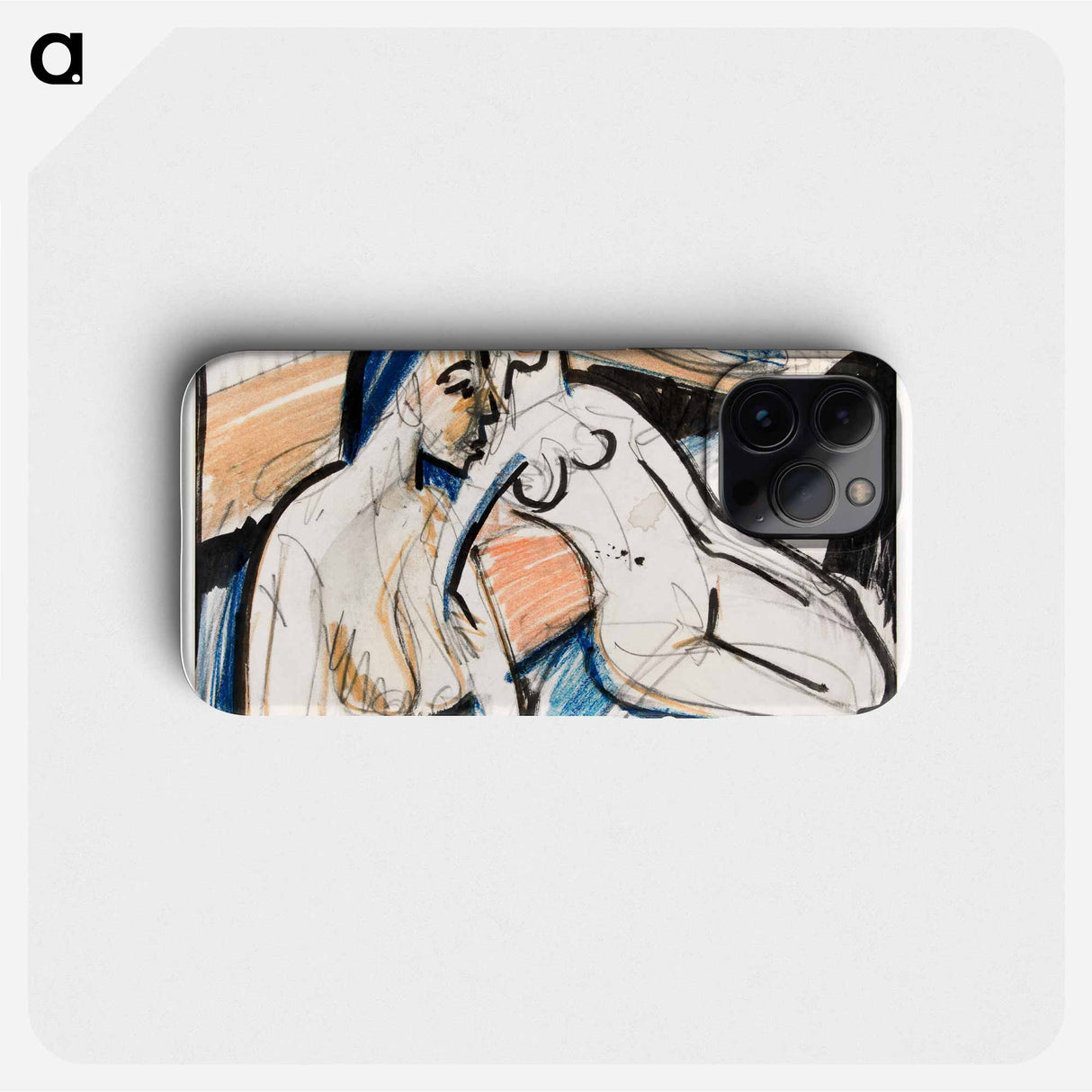 Two Seated Women in Studio - エルンスト ルートヴィヒ キルヒナー Phone Case.