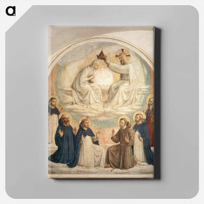 アートパネル-The Coronation of the Virgin - フラ アンジェリコ Canvas.