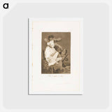 アートポストカード-That certainly is being able to read - フランシスコ デ ゴヤ Postcard.