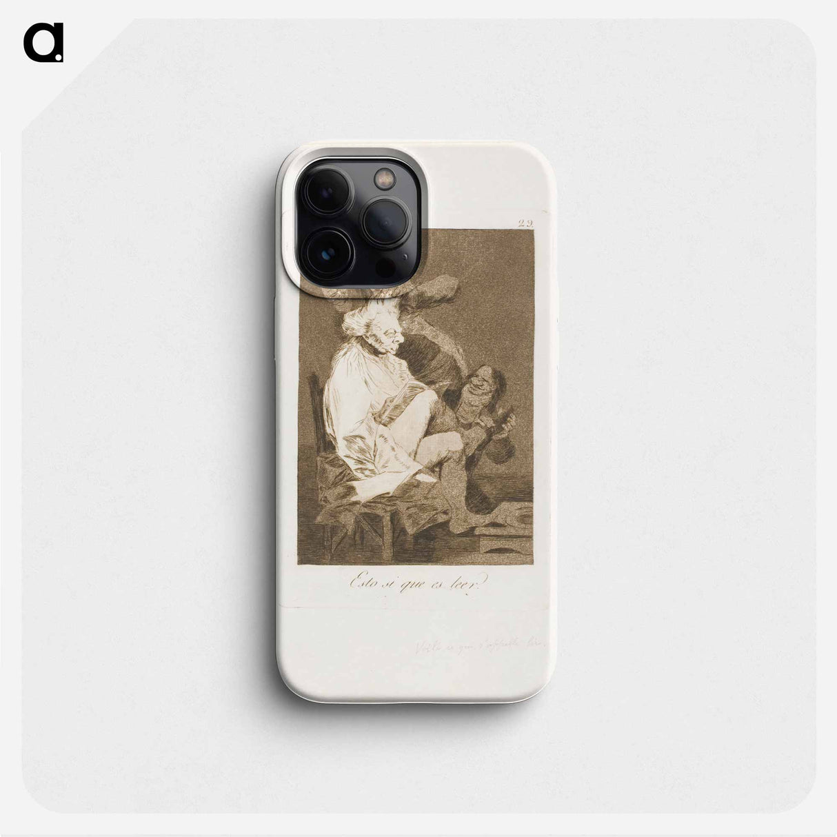 That certainly is being able to read - Francisco de Goya Phone Case.