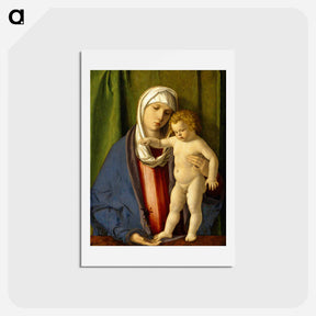 アートポストカード-Virgin and Child - ジョヴァンニ ベッリーニ Postcard.