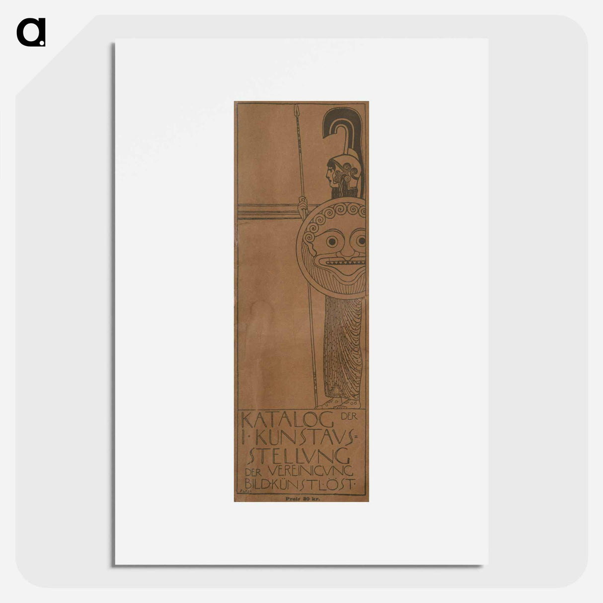アートポスター-Catalog of the 1st exhibition of Vienna Secession - グスタフ クリムト Poster.