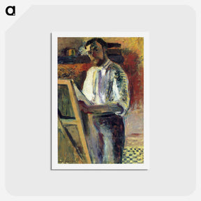 アートポストカード-Self-Portrait in Shirtsleeves - アンリ マティス Postcard.