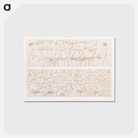 アートポストカード-Cranes and Barnyard of Tei
 - エジプト美術史 Postcard.