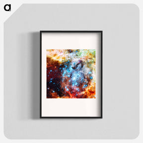 アートポスター-Merging Star Clusters
 - ハッブル画像 Poster.