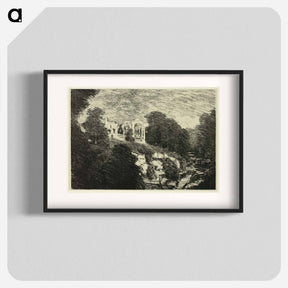 アートポスター-Egglestone Abbey, from the River
 - ジョセフ ペネル Poster.