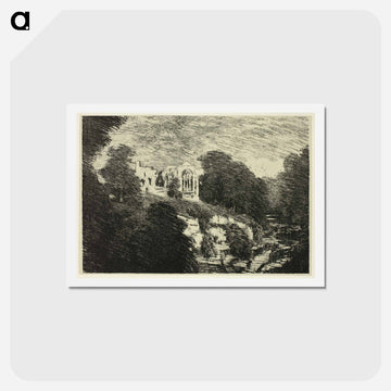 Egglestone Abbey, from the River
 - ジョセフ ペネル Postcard.