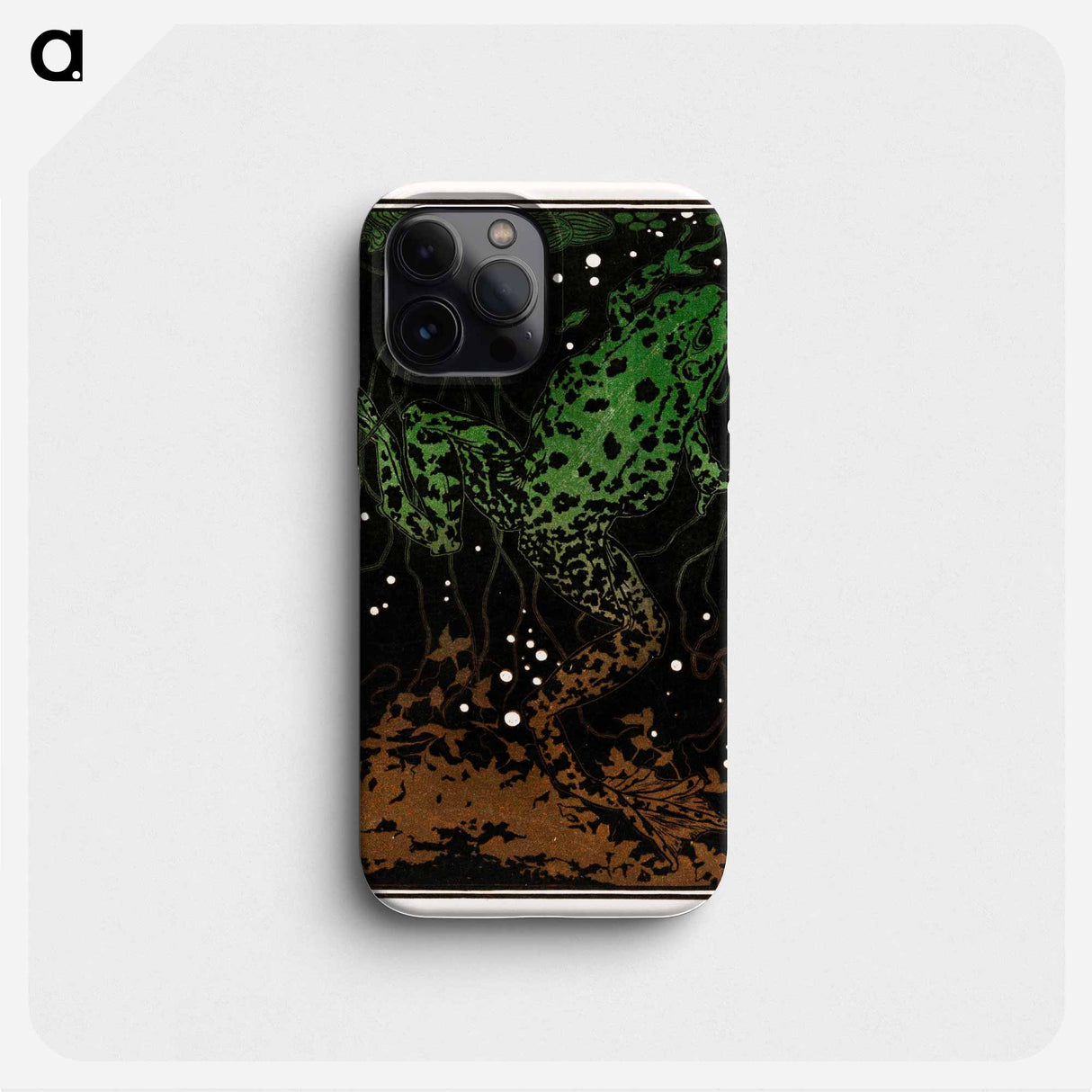 Swimming frog - Julie de Graag Phone Case.
